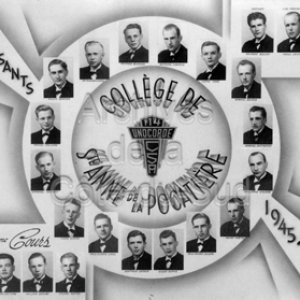 Coll&egrave;ge de Sainte-Anne de la Pocati&egrave;re. Finissants 1945-1946. 114e cours.