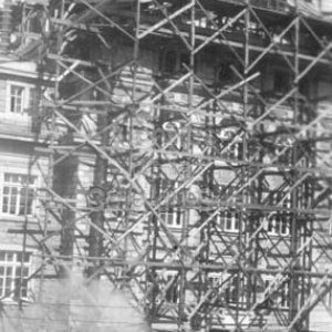 Construction du dôme du Collège de Sainte-Anne à La Pocatière