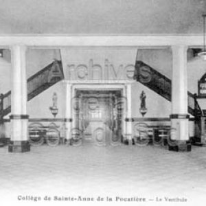 Collège de Sainte-Anne de la Pocatière.- Le vestibule