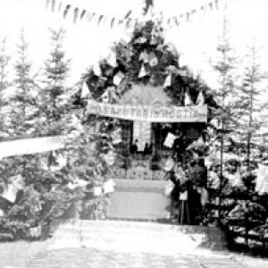 Reposoir dans la montagne du Coll&egrave;ge de Sainte-Anne &agrave; La Pocati&egrave;re