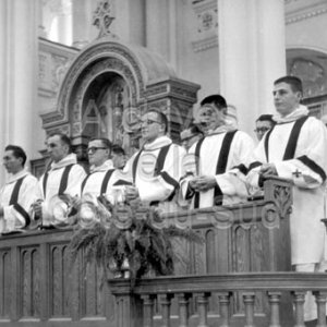 Ordinations au sous- diaconat, par Mgr Bruno Desrochers, au Coll&egrave;ge de Sainte-Anne &agrave; La Pocati&egrave;re
