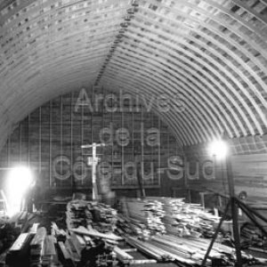 Construction du cin&eacute;ma Pocati&egrave;re