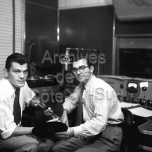 Roger Plante et André Gaudreault, animateurs de la station radiophonique CHGB