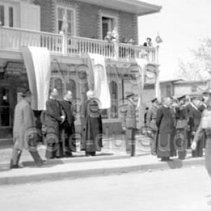 &Agrave; La Pocati&egrave;re parade de la victoire lors de la fin de la guerre de 1939-1945