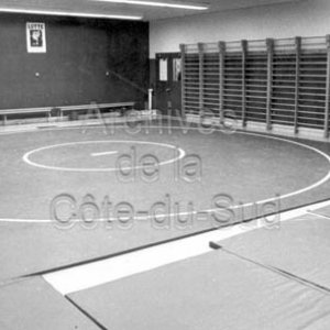 Salle de lutte du C&eacute;gep &agrave; La Pocati&egrave;re