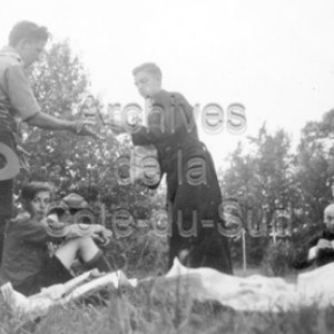 Camp scout de la 1&egrave;re troupe Sainte-Anne &agrave; Sainte-H&eacute;l&egrave;ne