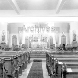 D&eacute;coration de l&rsquo;int&eacute;rieur de la cath&eacute;drale pour le sacre de Mgr Bruno Desrochers comme nouvel &eacute;v&ecirc;que du dioc&egrave;se de Sainte-Anne-de-la-Pocati&egrave;re