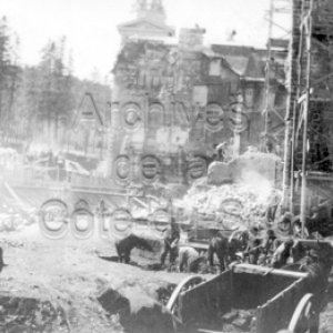 Reconstruction du Coll&egrave;ge de Sainte-Anne &agrave; La Pocati&egrave;re