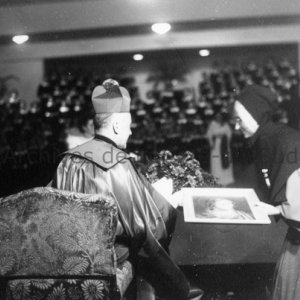 F&ecirc;te au couvent en pr&eacute;sence de Mgr Bruno Desrochers