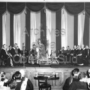 F&ecirc;te acad&eacute;mique lors des festivit&eacute;s du centenaire de l&rsquo;&Eacute;cole d&rsquo;agriculture