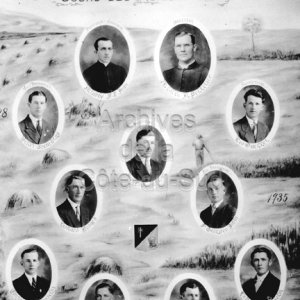 Mosa&iuml;que des finissants du cours des agriculteurs de l&rsquo;&Eacute;cole d&rsquo;agriculture 1928-1935