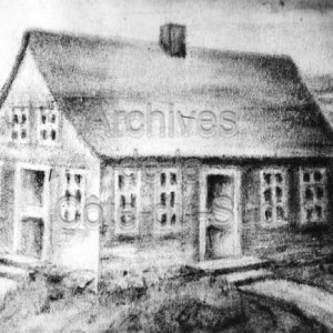 La premi&egrave;re maison du couvent de Sainte-Anne-de-la-Pocati&egrave;re