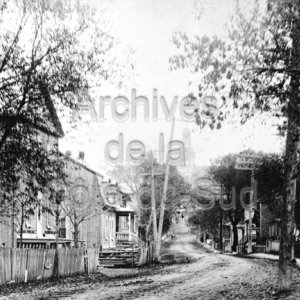 Vue de la 4e avenue Painchaud &agrave; La Pocati&egrave;re vers 1930